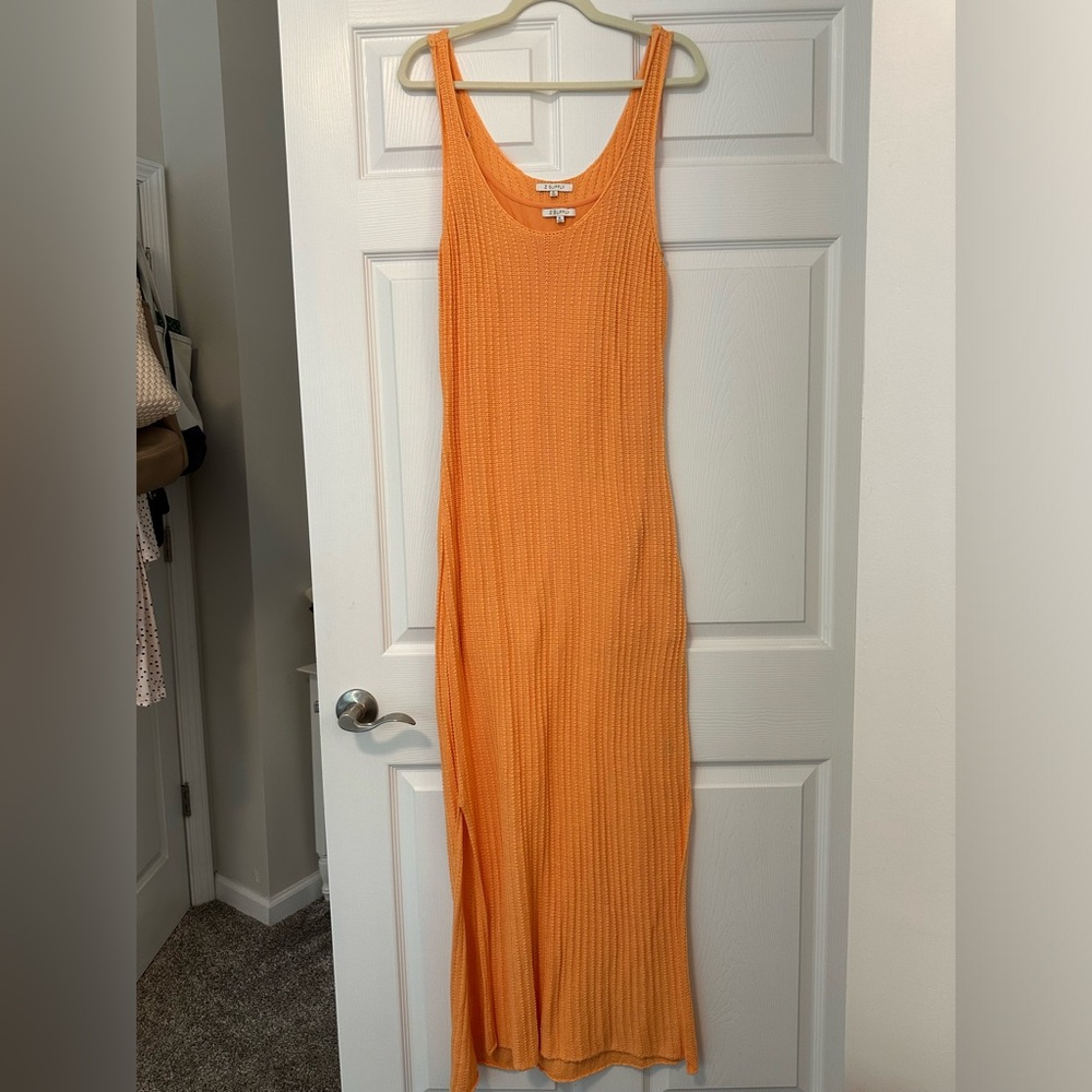 Z SUPPLY NWOT Orange Crochet Maxi Dress Size XL